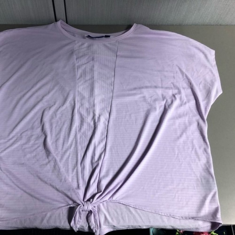 MAKE OFFER! APT 9 XXL LAVENDAR FRONT TIE BLOUSE